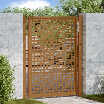 Poartă de grădină Design cruce din oțel rezistent la intemperii foto