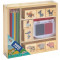 Set creativ - Stampile din lemn cu tusiera PlayLearn Toys