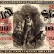 5 dolari 1875 Reproducere Bancnota USD , Dimensiune reala 1:1