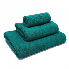 Set 3 Prosoape din 100% Bumbac Pakistanez 30x50cm 50x90cm ai 70x130cm Verde