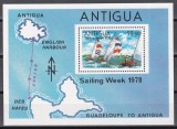 Antigua 1978 - Săptăm&acirc;na Navigației, Colita, MNH