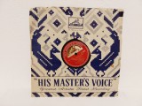 Disc gramofon/patefon, muzica Hindustani din film Mahal, His Master&#039;s Voice 1949, VINIL