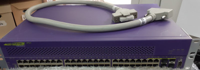 Switch Extreme Networks 16148 Summit X450e-48p 48 porturi POE Gigabit cu 2 x sursa externa EPS-600LS foto