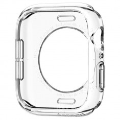 Husa Spigen Liquid Crystal pentru Apple Watch Seriile 6/5/4/SE (44mm), Design minimalist, Transparent foto