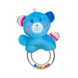 Jucarie Zornaitoare din plus, forma Ursulet, Ciel, 16 cm, ATU-081136