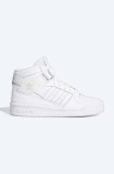 adidas Originals sneakers din piele Forum Mid J culoarea alb, FZ2086 FZ2086-white