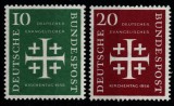 GERMANIA , RFG 1956 RELIGIE , ZIUA BISERICEEVANGHELICE SERIE NESTAMPILATA