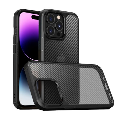 Husa Compatibila cu Apple iPhone 14 Pro Max Techsuit Carbon Fuse Negru foto