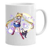 Cana alba personalizata usagi sailor moon anime, INOVATIX&reg;. 330 ml