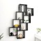 vidaXL Raft de perete cub, negru, 90x15x119 cm, PAL 807179