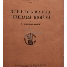 N. Georgescu Tistu - Bibliografia literara romana (semnata) (editia 1932)