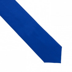 Cravata albastra lata Voltaire foto
