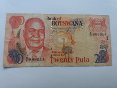 Botswana 20 pula 1999 foto