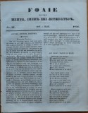 Foaia pentru minte , inima si literatura , nr. 27 , 1851 , Brasov , Muresanu