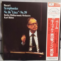 Vinil "Japan Press" Mozart Symphonies No.36"Linz"No.39 Karl Bohm (VG++)