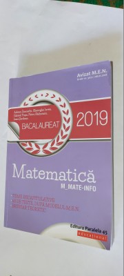 MATEMATICA M_MATE -INFO BACALAUREAT ZANOSCHI IUREA POPA SERDEAN RADUCANU foto