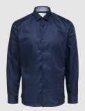 Cumpara ieftin Camasa cu maneca lunga Selected Homme Slim Cintree, bleumarin, M 40 - OUTLET