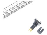 Conector M8 tată, 4 pini, 3A, 30V - Soclu vertical pentru PCB