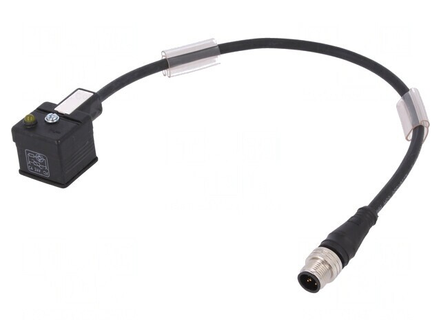 Cablu-adaptor DIN 43650 M12 3 PIN IP67 0,3m