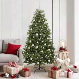 vidaXL Brad de Crăciun artificial Verde 180 cm PVC și Metal 3395688