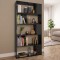 Bibliotecă/Separator cameră negru extralucios 80x24x159 cm PAL