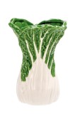 Cumpara ieftin Suport ustensile bucatarie ceramica verde alba 13,5 x 20 cm