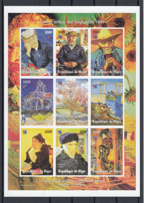 Niger - Pictura - VAN GOGH - XXL - MNH foto