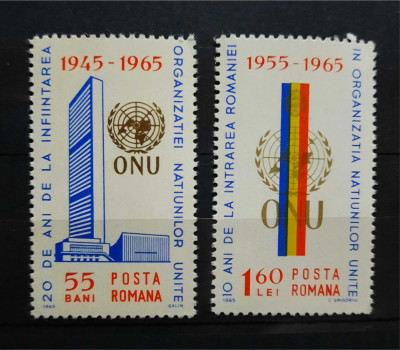 Timbre 1965 O.N.U. MNH foto
