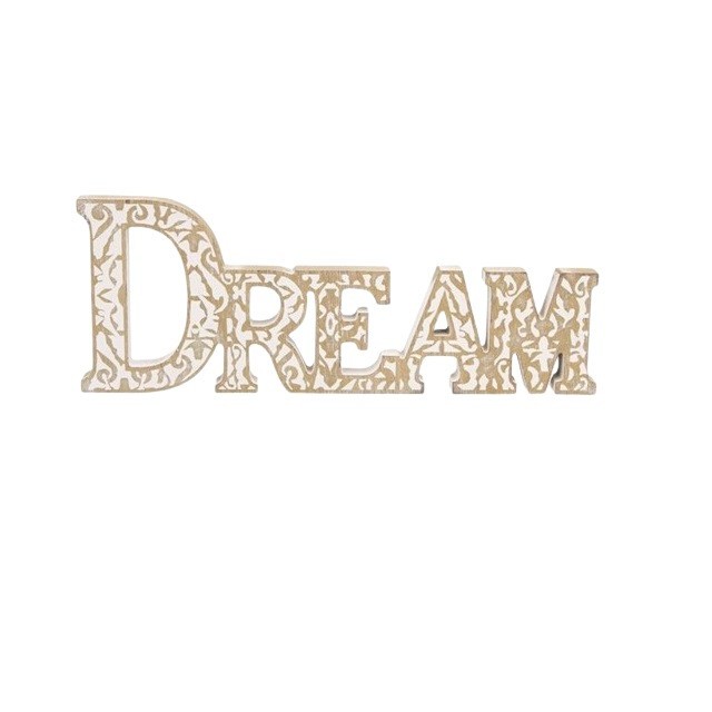 Decoratiune de interior Dream, model reliefat, Bej, 34x2x13 cm