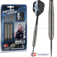 Set sageti TARGET steel TUNGSTEN LOOK POWER SILVERLIGHT 24g - Phil Taylor 24g foto