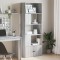 Gossi biblioteca, gri sonoma, 70x36x189 cm, lemn prelucrat