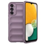 Husa pentru samsung galaxy a13 5g / a04s, antisoc, margini striatii, magic shield, purple