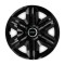 Set 4 capace roti hubcaps fast black R15 Compatibil Cu Smart