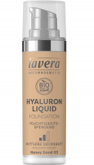 Fond de ten bio Hyaluron Liquid Honey Sand 03, LAVERA, 30 ml foto