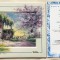 Tablou portelan- Annaburg - 1998 - Bun venit acasă - certificat - 27 cm - peisaj