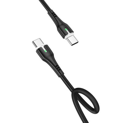 Cablu Date &amp;amp; Incarcare Fast Charging Tip C - Tip C (Negru) 1 Metru Hoco X45 foto