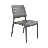 Scaun de grădină din plastic Porto grafit