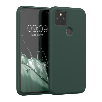 Husa pentru Google Pixel 5, Silicon, Verde, 53778.169 foto