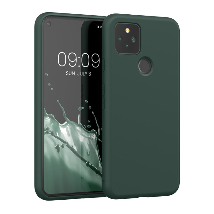 Husa pentru Google Pixel 5, Silicon, Verde, 53778.169