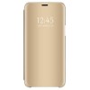 Husa compatibila cu Samsung Galaxy A72 , Clear View Flip Mirror Stand, Auriu, ALC MOBILE