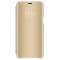 Husa compatibila cu Samsung Galaxy A72 , Clear View Flip Mirror Stand, Auriu