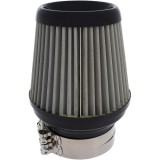 Filtru de aer universal din silicon, cu 6 inele &Egrave;i 2 coliere de prindere., gri