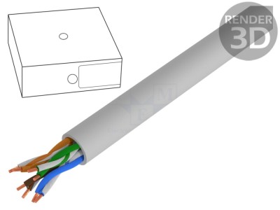 Cablu Ethernet Industrial U/UTP Cat5e foto