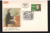 CPIB17071 INTREG POSTAL - AUSTRIA, FRANZ LISZT, 1986, Necirculata, Printata