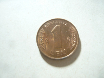 Moneda 1 Leu 1993 ,cupru , cal. FF Buna foto