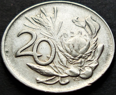 Moneda exotica 20 CENTI - AFRICA de SUD, anul 1984 * cod 5163 foto