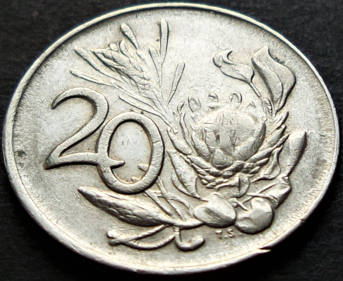 Moneda exotica 20 CENTI - AFRICA de SUD, anul 1984 * cod 5163