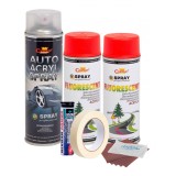 Kit complet reparatie si vopsire jante culoare Rosu Fluorescent, V2, AVEX