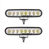 2 x 8 Led diode ,DRL, lumina de zi, lumina de lucru, camion, lumini offroad, ATV, 4x4 12 / 24V