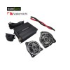 Pachet 2 subwoofere Nakamichi dedicate pentru Mercedes, cu amplificator 1 canale de la BassCore si cablu de alimentare de 5 metri. CarStore Technology